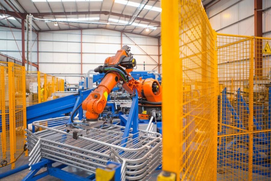 robotic welder machine guarding example
